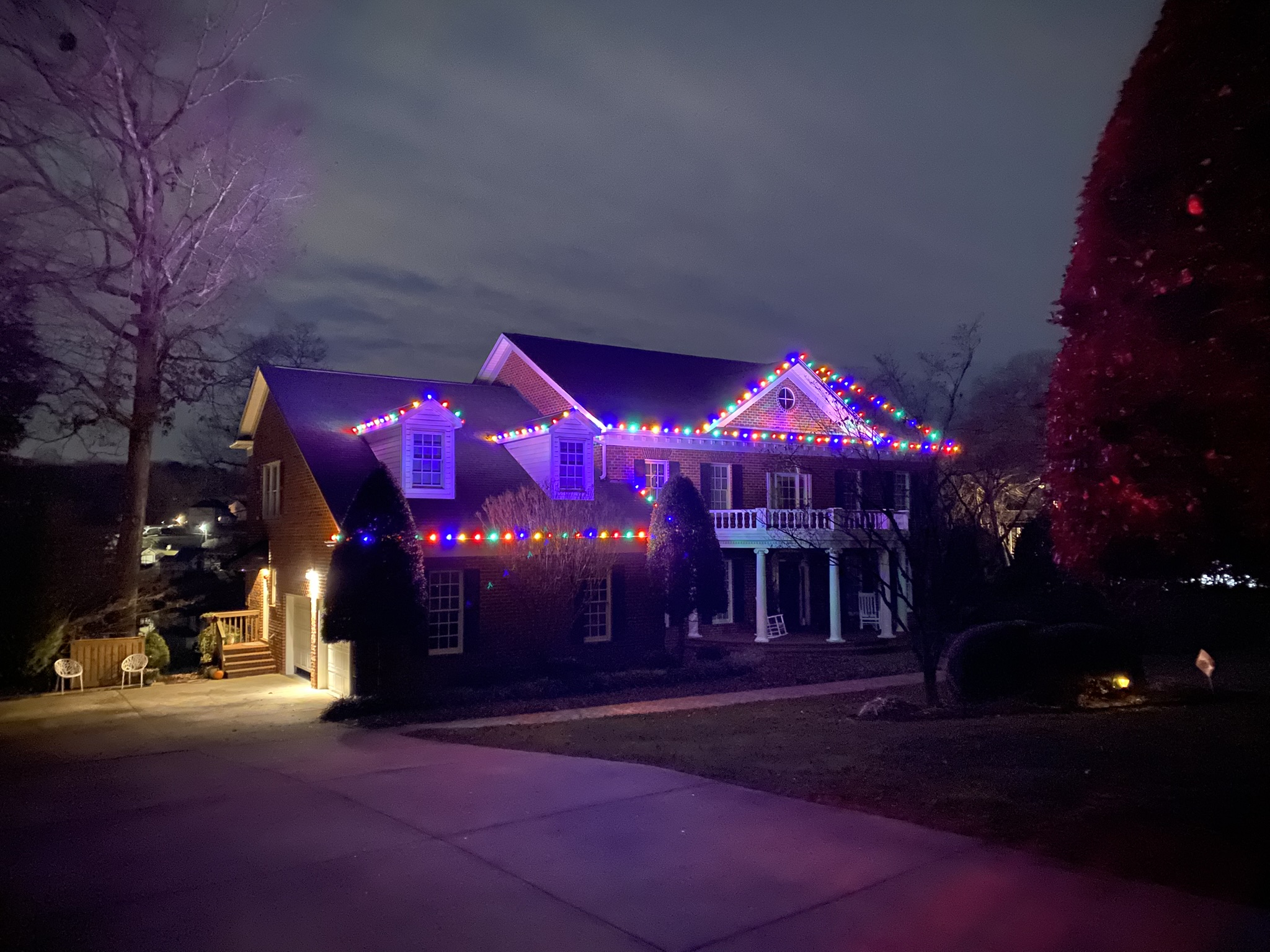 Christmas lights Newton NC residential LED display